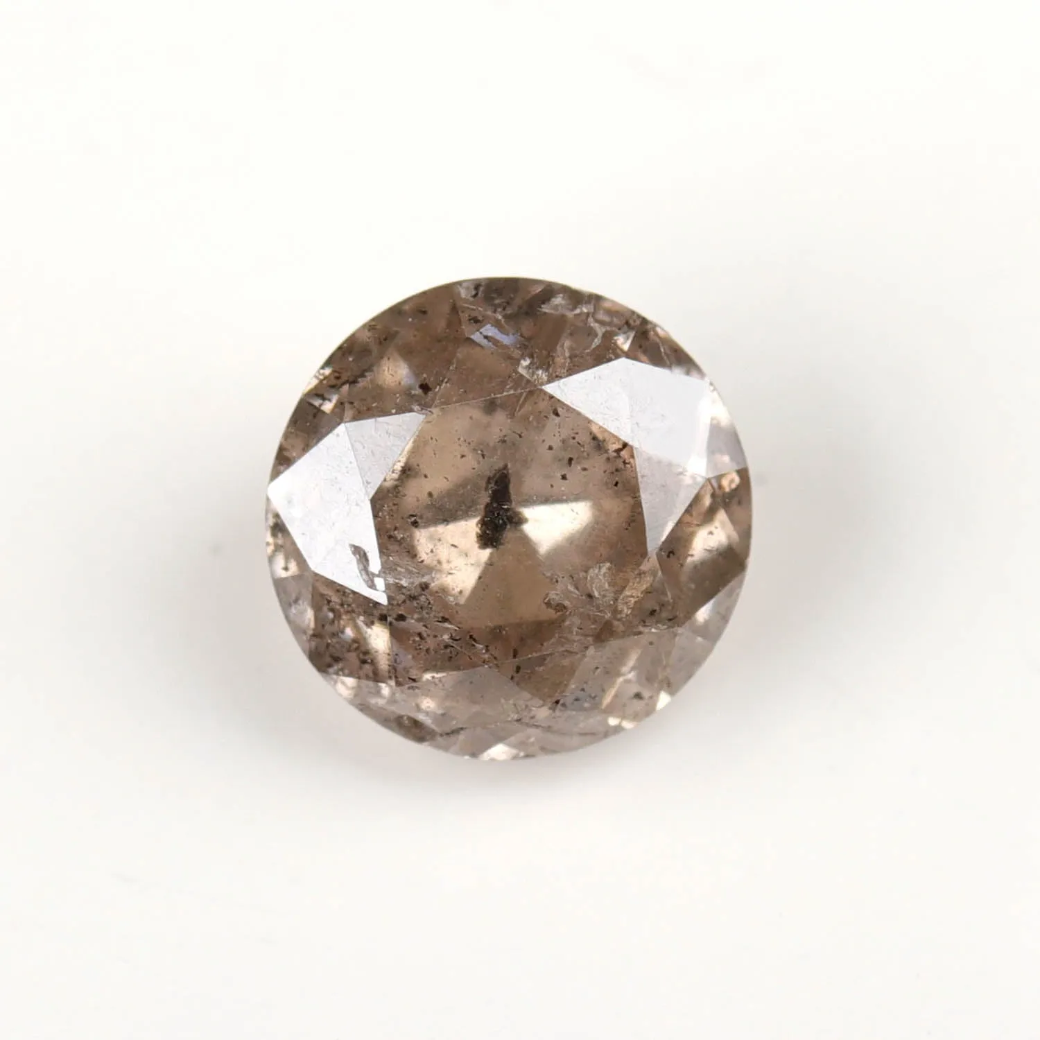 5.7mm Rose Cut Salt & Pepper Champagne Australian Diamond - 114357