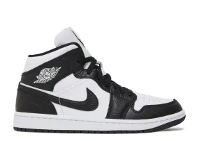 Air Jordan 1 Mid Split Black White (Women's)