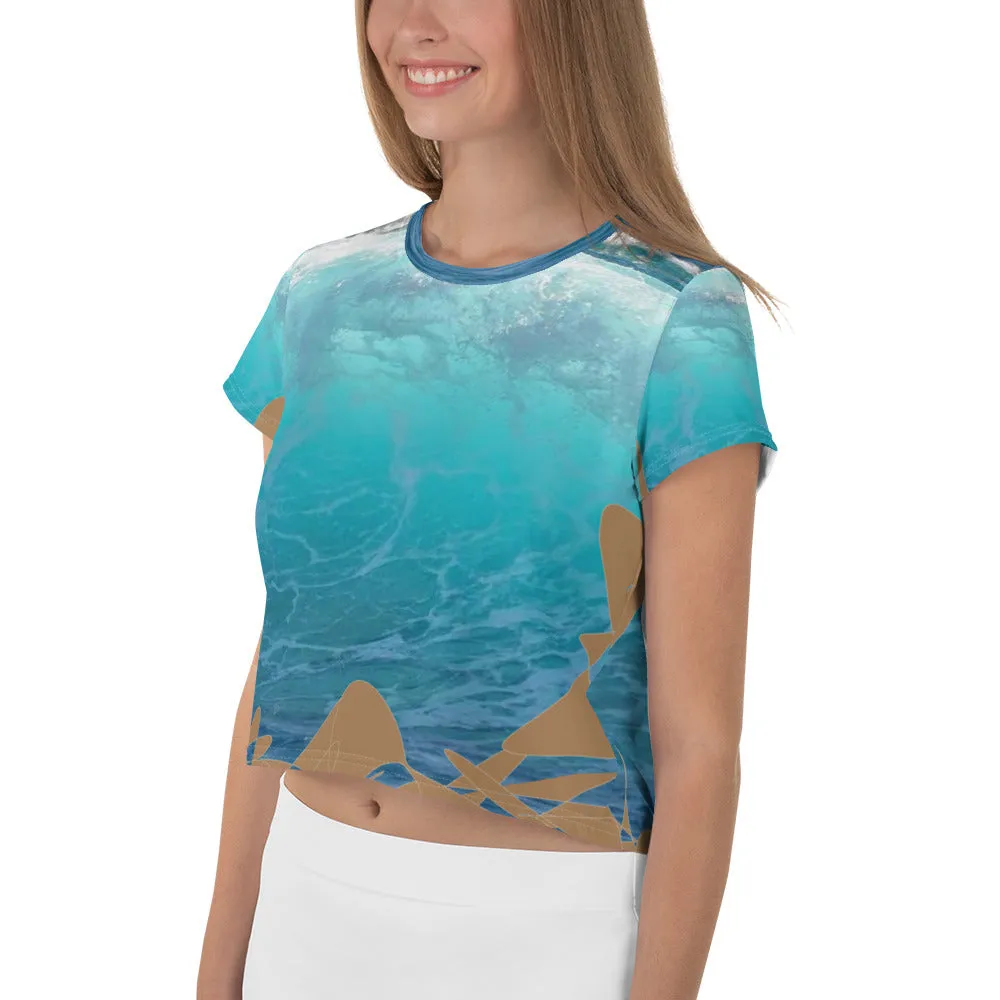 All-Over Print Crop Tee