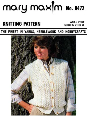 Aran Vest Pattern