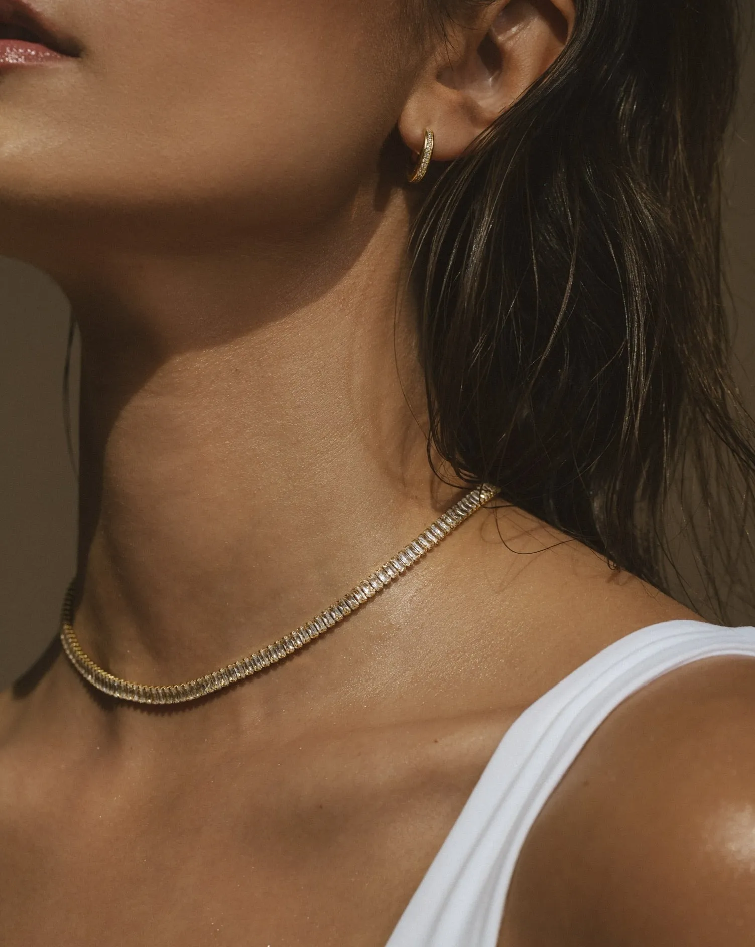 Baguette Tennis Necklace