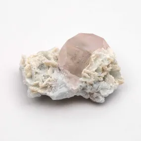 Beryl var. Morganite Terminated - in Cleavelandite w/ Gold Mica