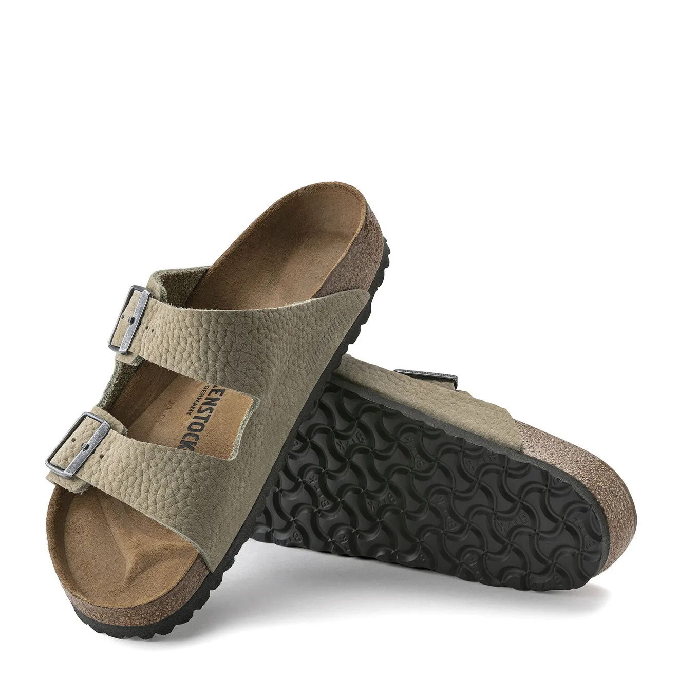 Birkenstock Arizona Regular Sandal Nubuck Khaki