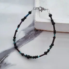 Black crystals bracelet