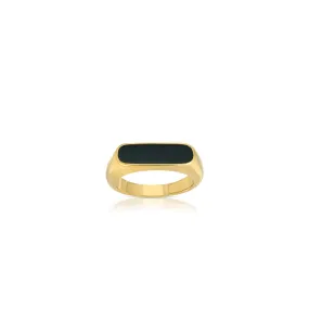 Black Onyx Page Ring