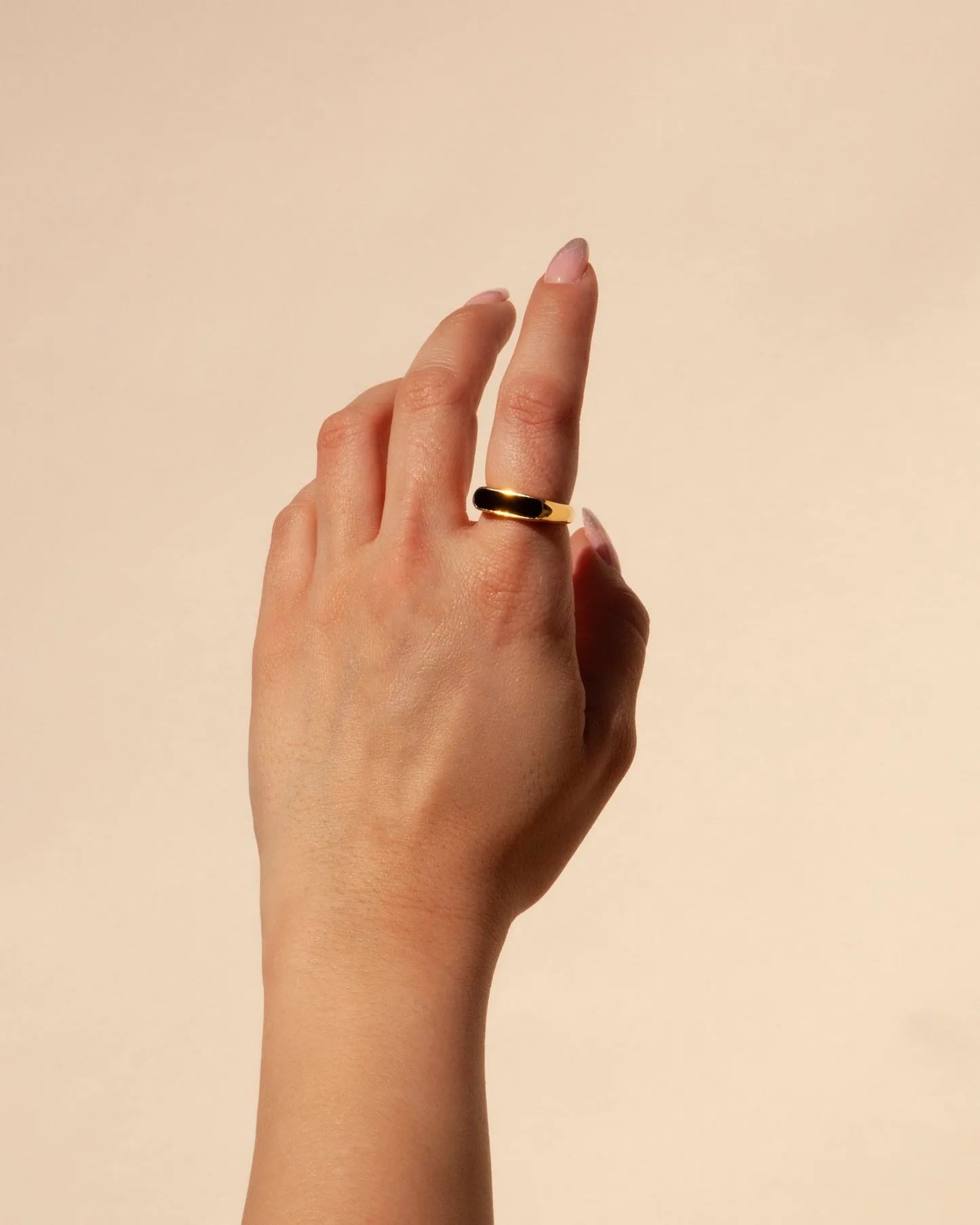 Black Onyx Page Ring