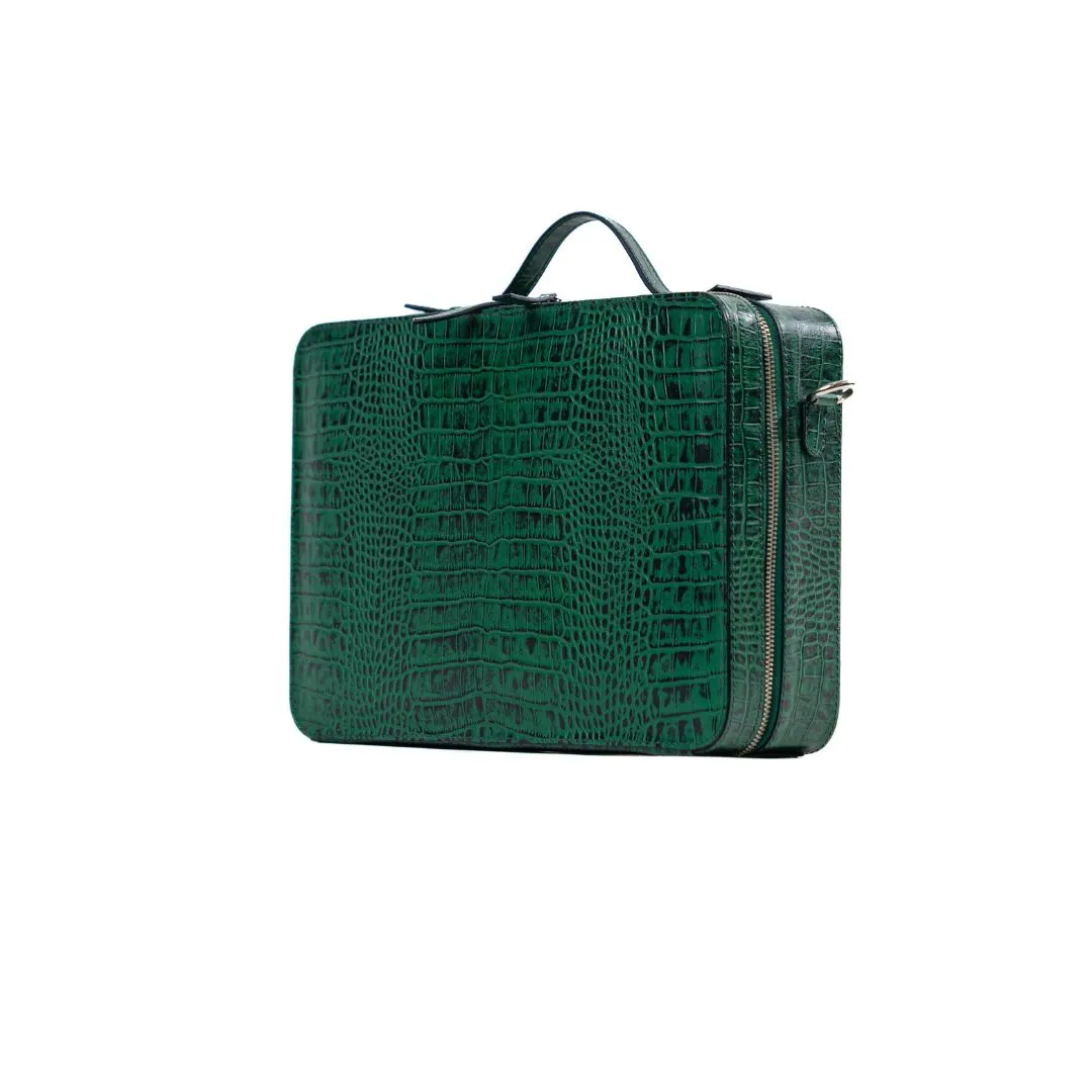 Briefcase forest green