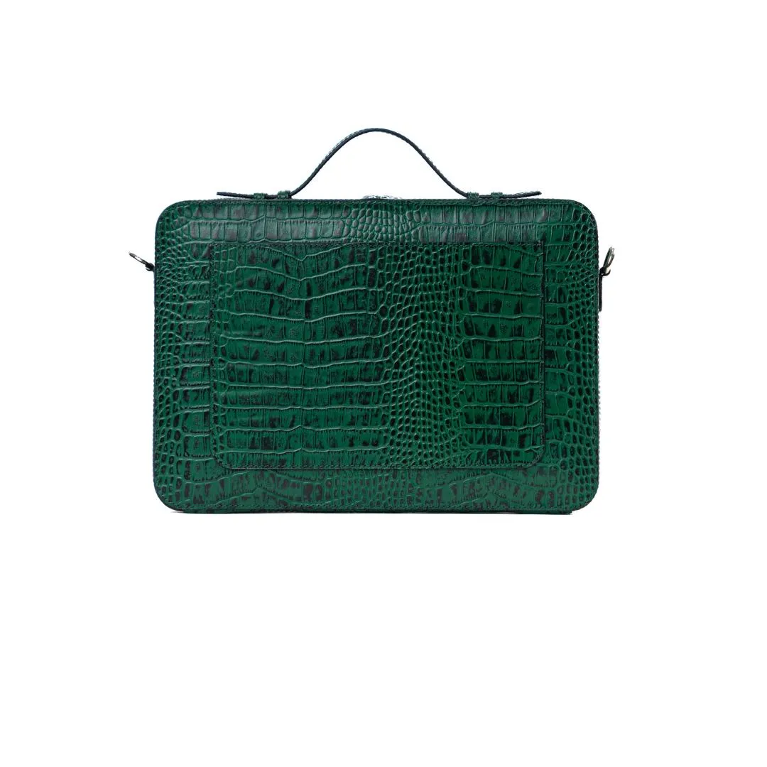 Briefcase forest green