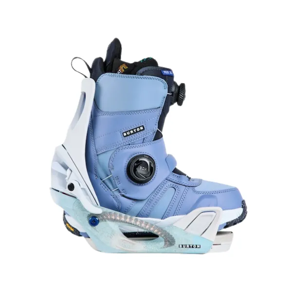 Burton 2024 Women's Step On Re:Flex Snowboard Bindings - White/Graphic