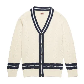 Cable Cardigan Baracuta Bianco Sporco