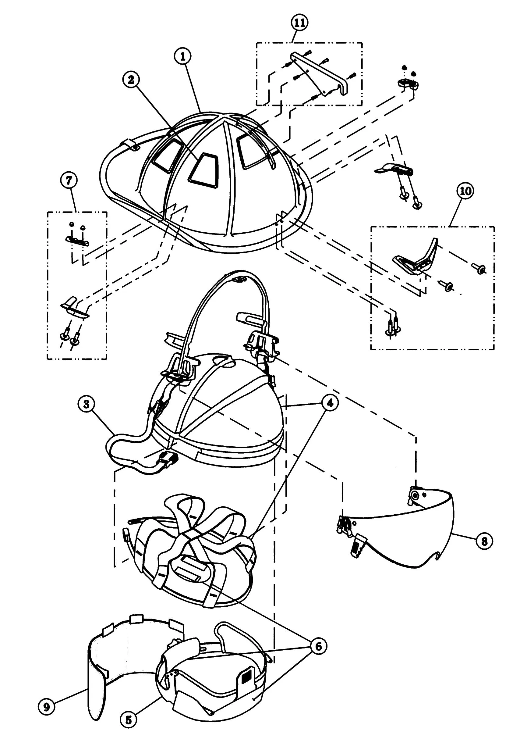 CAIRNS 1010 TRADITIONAL COMPOSITE FIRE HELMET