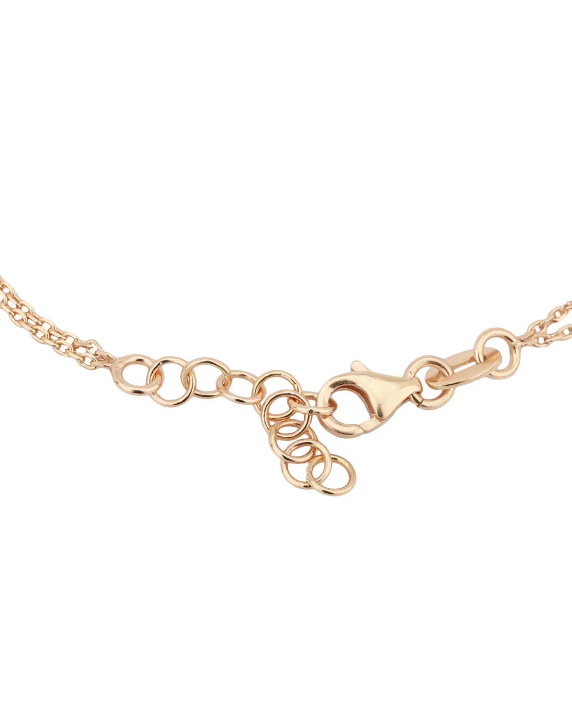 Carlton London Gold Plated Infinity With Multistrand Bracelet