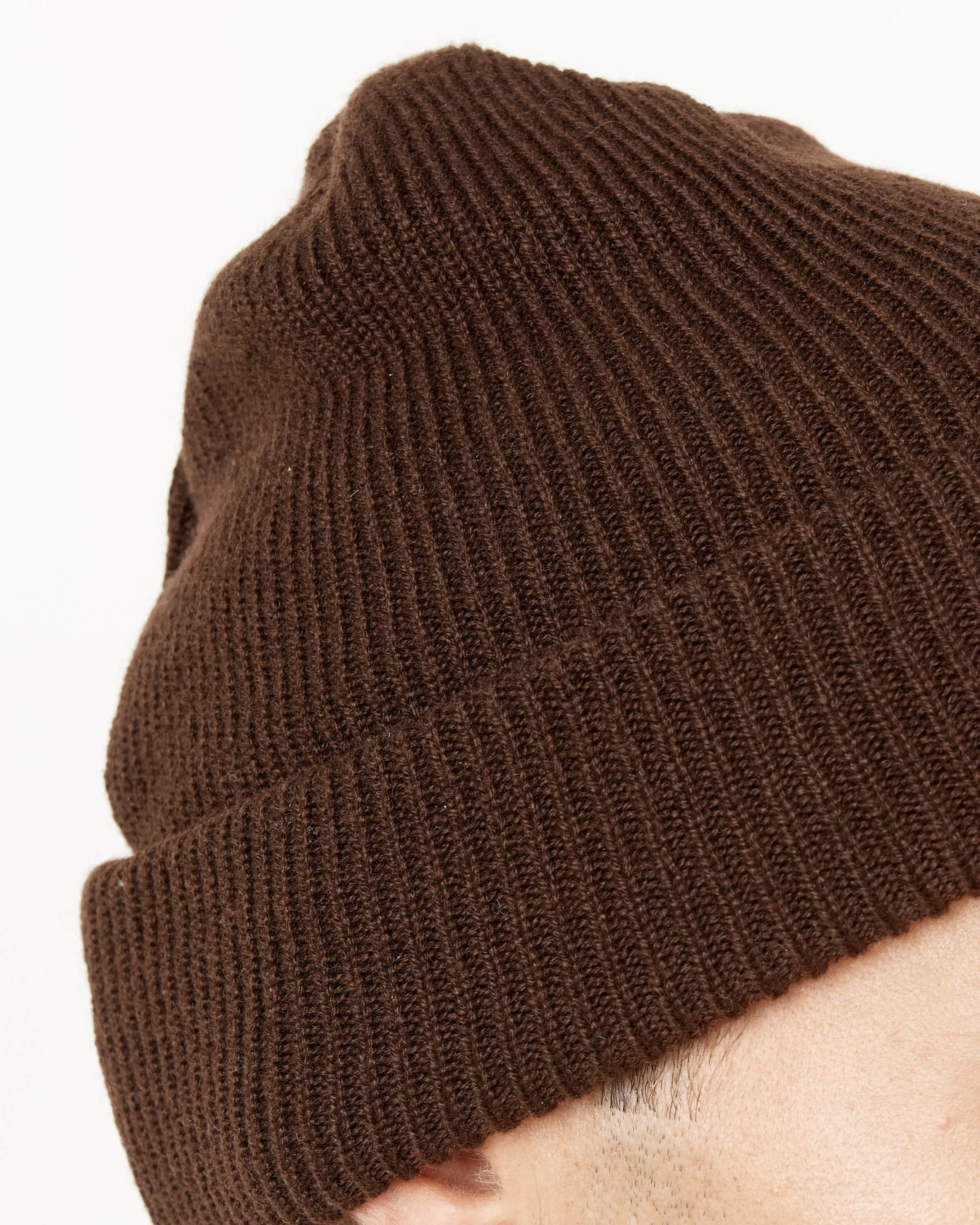 Cashmere Beanie in Brown