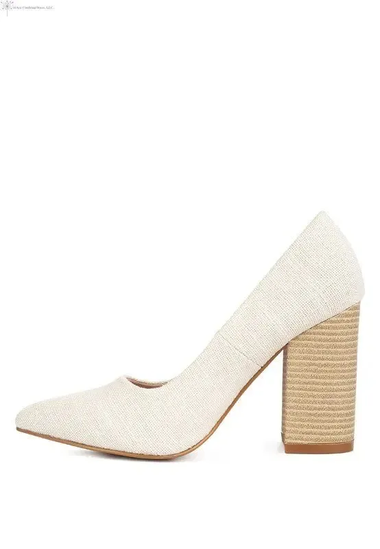 Closed Toe Block Heel Pumps