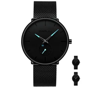 CRR™ Men's Minimalist Ultra Slim Black Watch