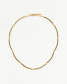 Enamel Reversible Byline Link Choker | 18ct Gold Plated