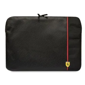 Ferrari Carbon & Smooth Notebook Sleeve for 13/14" Black  - FECS14AXBK