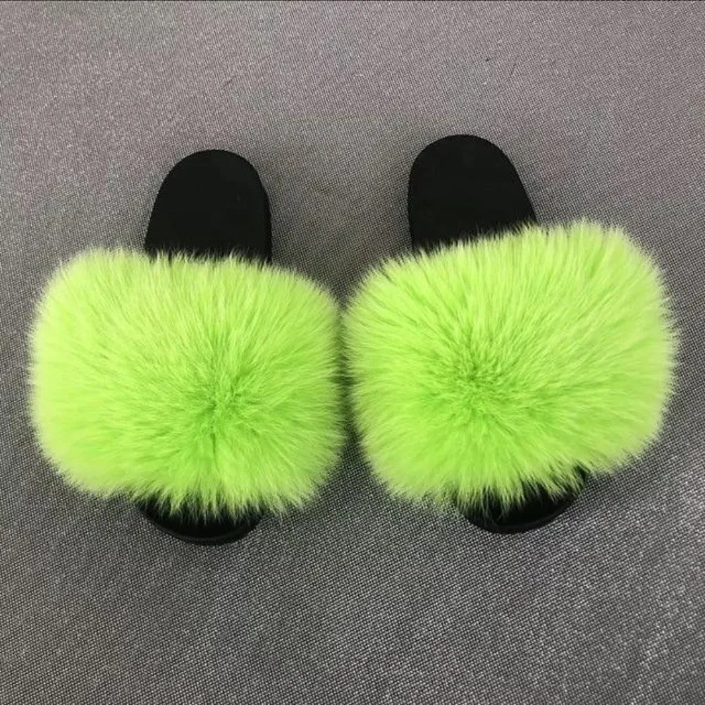 Fur Furry Slippers Hand Made. Choose your color