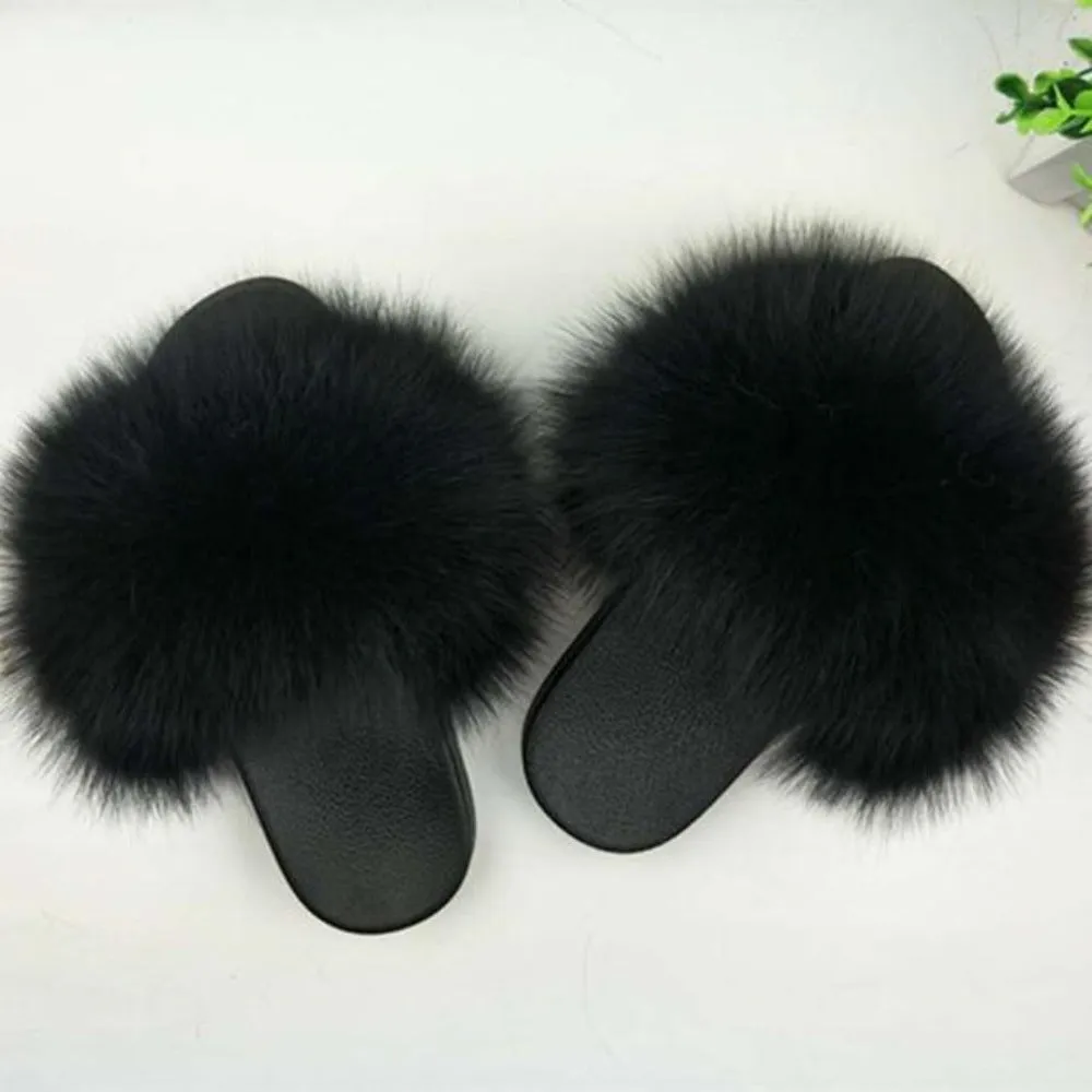 Fur Furry Slippers Hand Made. Choose your color