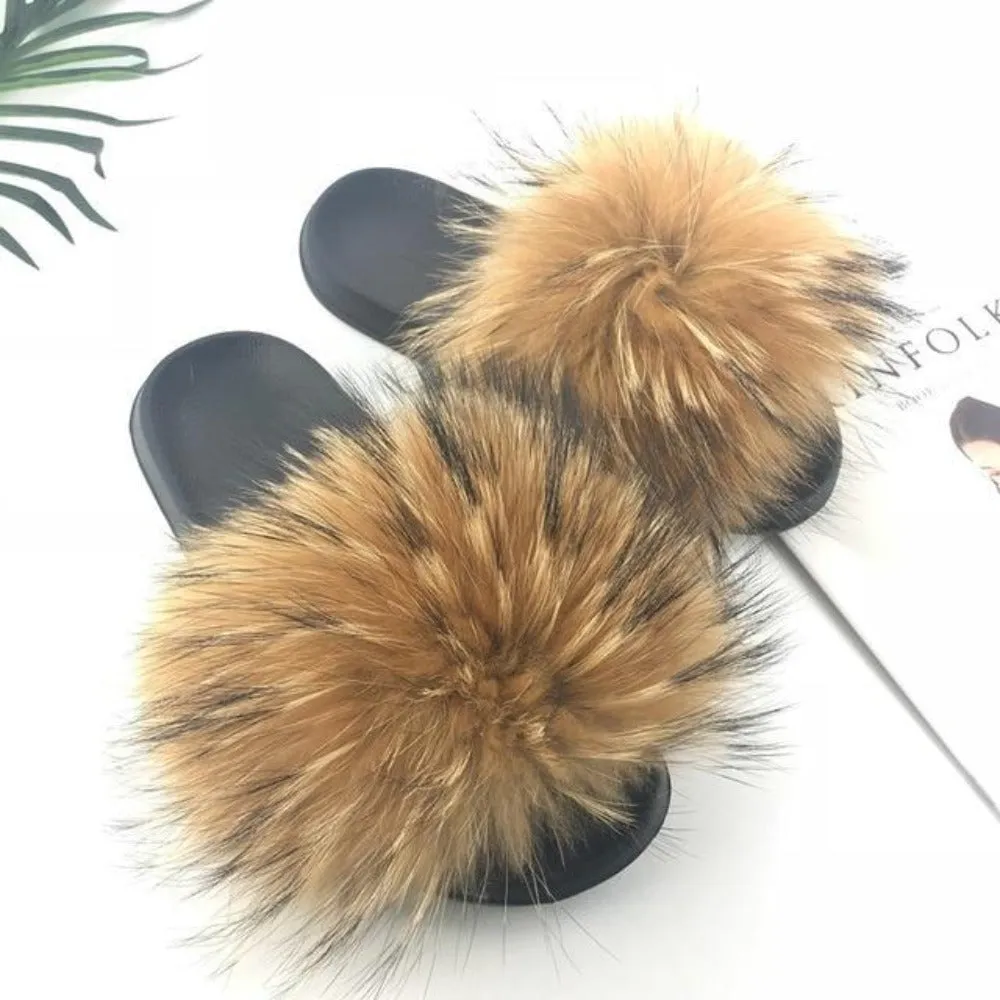 Fur Furry Slippers Hand Made. Choose your color