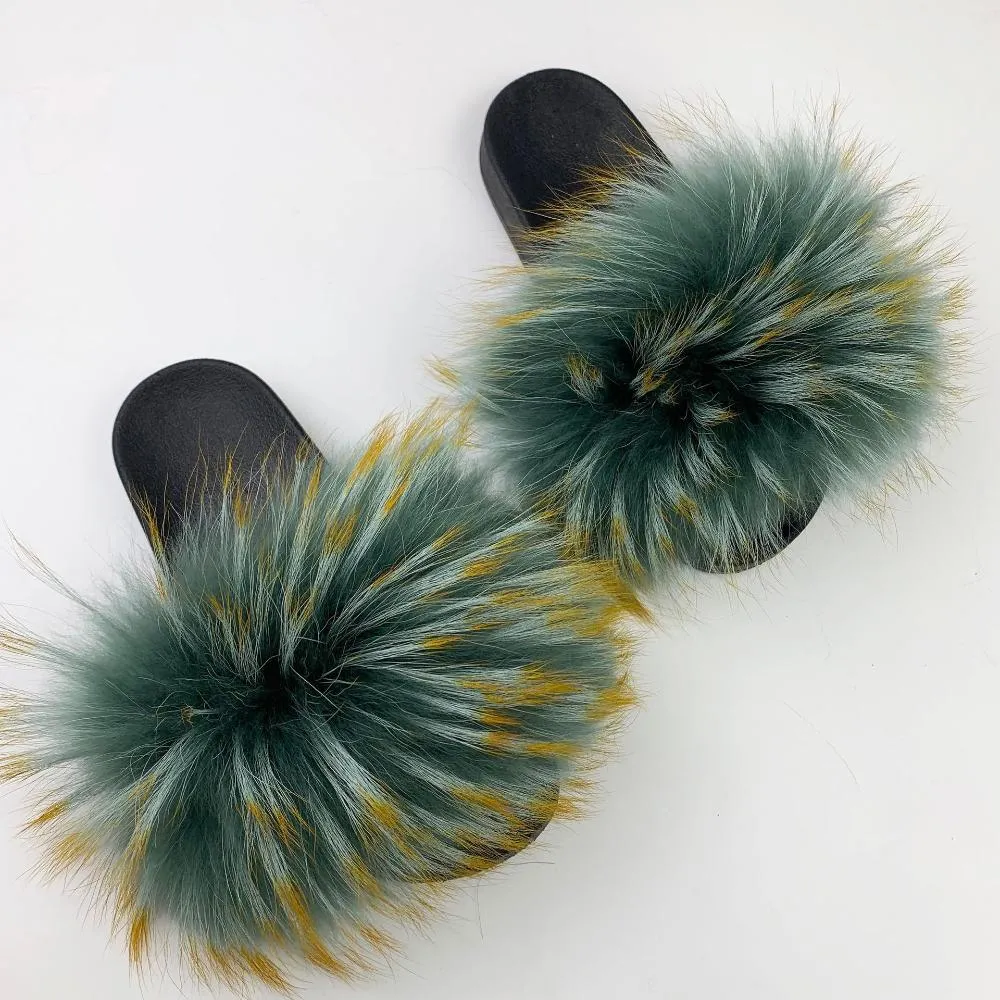 Fur Furry Slippers Hand Made. Choose your color