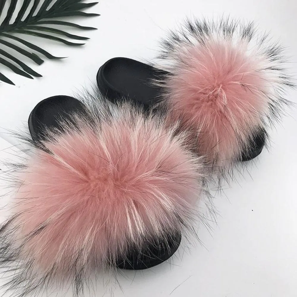 Fur Furry Slippers Hand Made. Choose your color