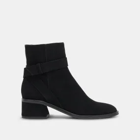 LELAND BOOTIES ONYX SUEDE