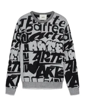 Maglione Arte Antwerp Kobe Allover Tag Nero