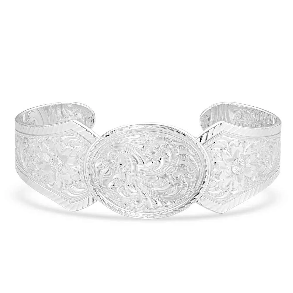 Montana Silversmiths West Bound Silver Cuff Bracelet