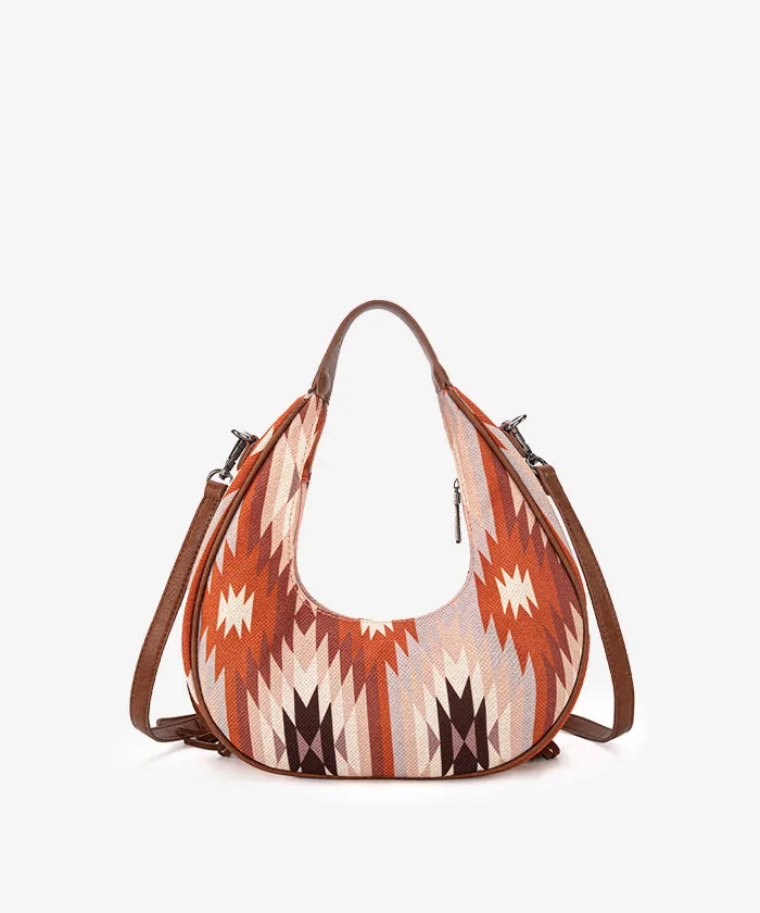 Montana West Aztec Fringe Hobo