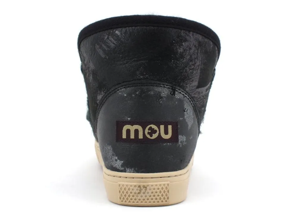 MOU Eskimo Sneaker Metal Print On Black MU.FW111003C