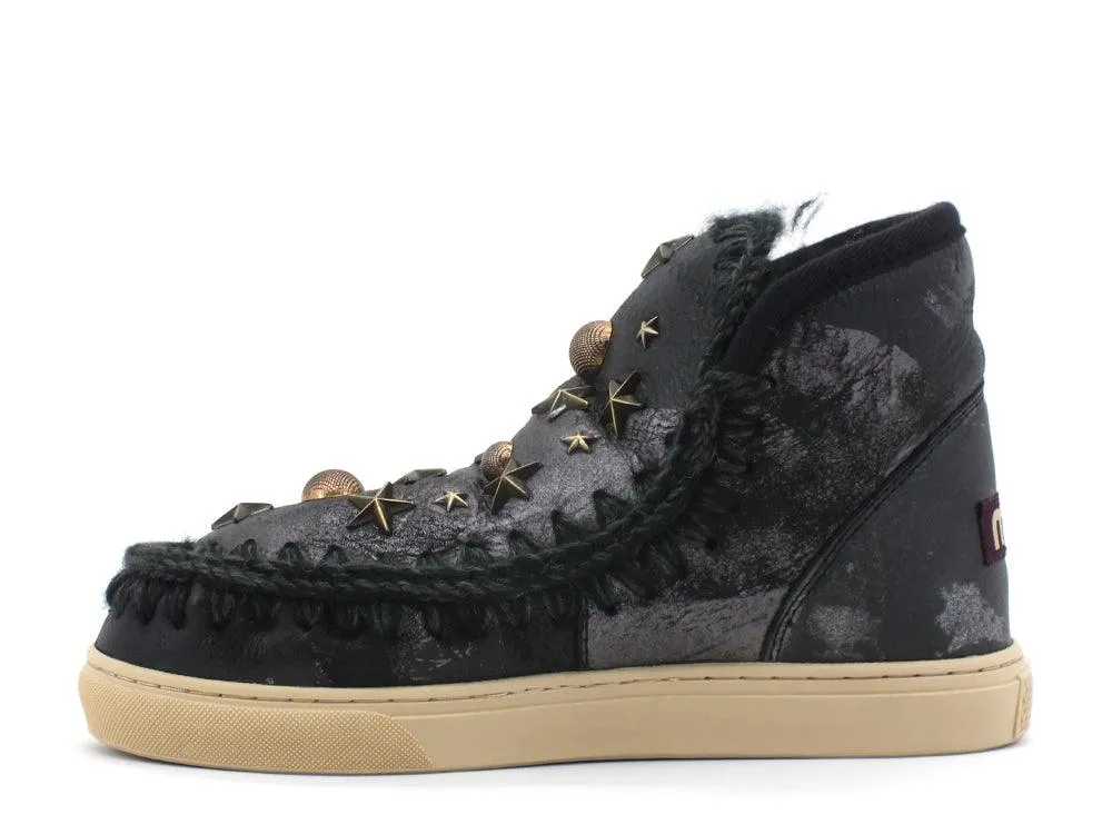 MOU Eskimo Sneaker Metal Print On Black MU.FW111003C