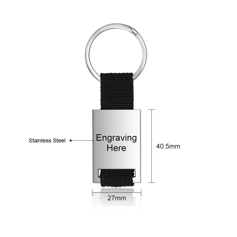 Personalized Calendar Stainless Steel Keychain For Men