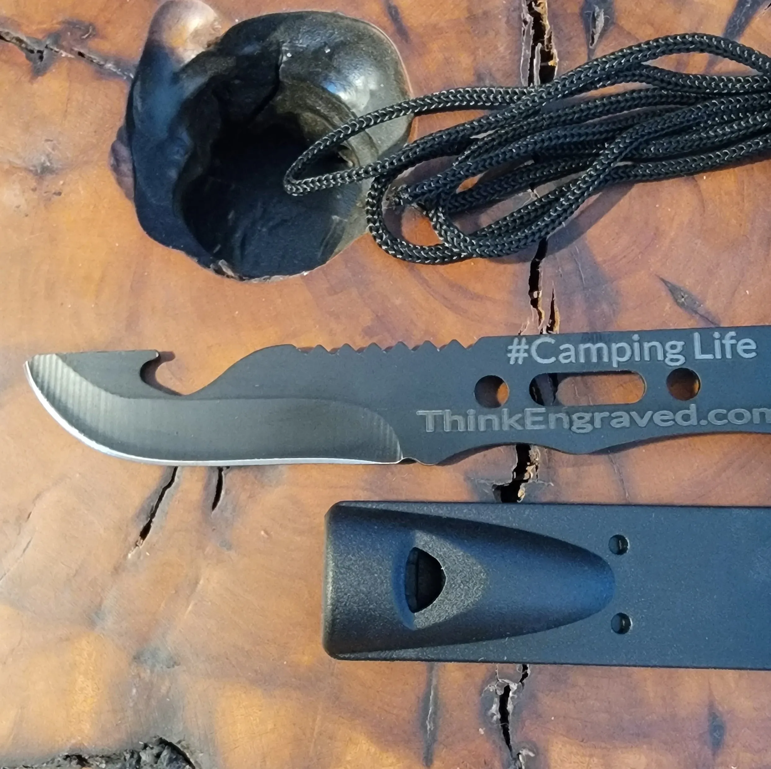 Personalized Camping Spork and Knife 6 in 1 Survival Multi Tool Spork, knife, de-scaler bottle opener and more