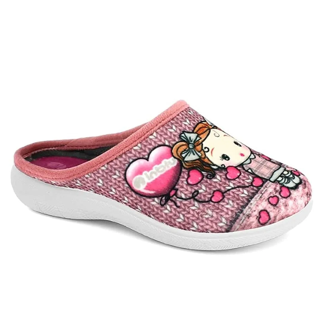 Scarpe da bambina - INBLU Art. B947 pantofola rosa in tessuto