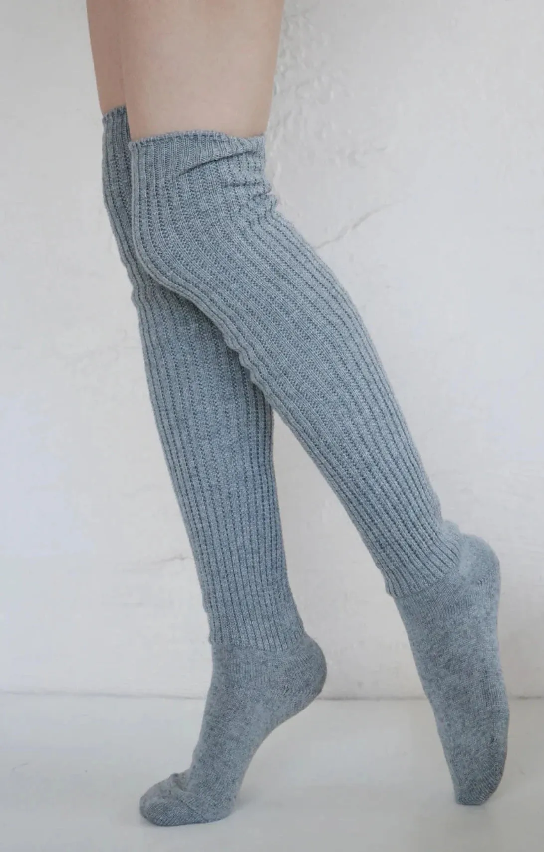 Scrunchy Over The Knee Lounge Wool Blend Socks