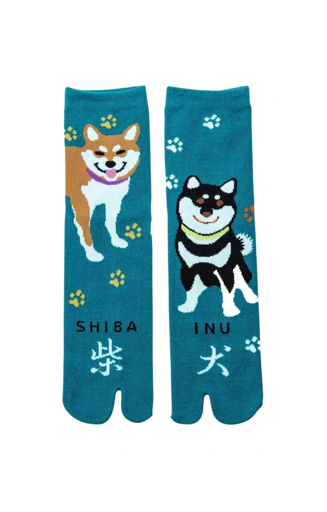 Shiba Inu Dog Tabi Toe Socks