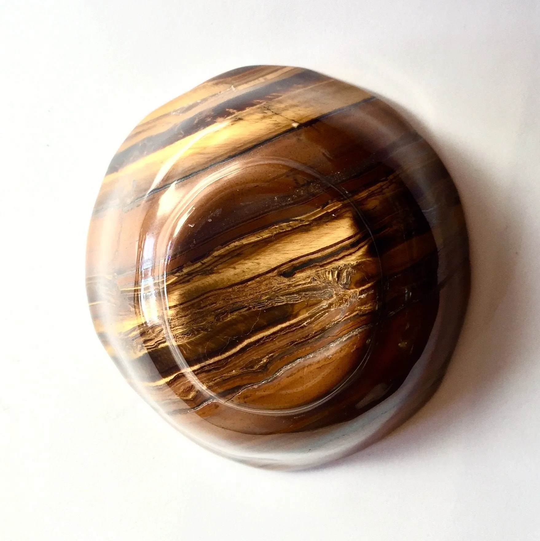 Shining Tigers Eye Dish