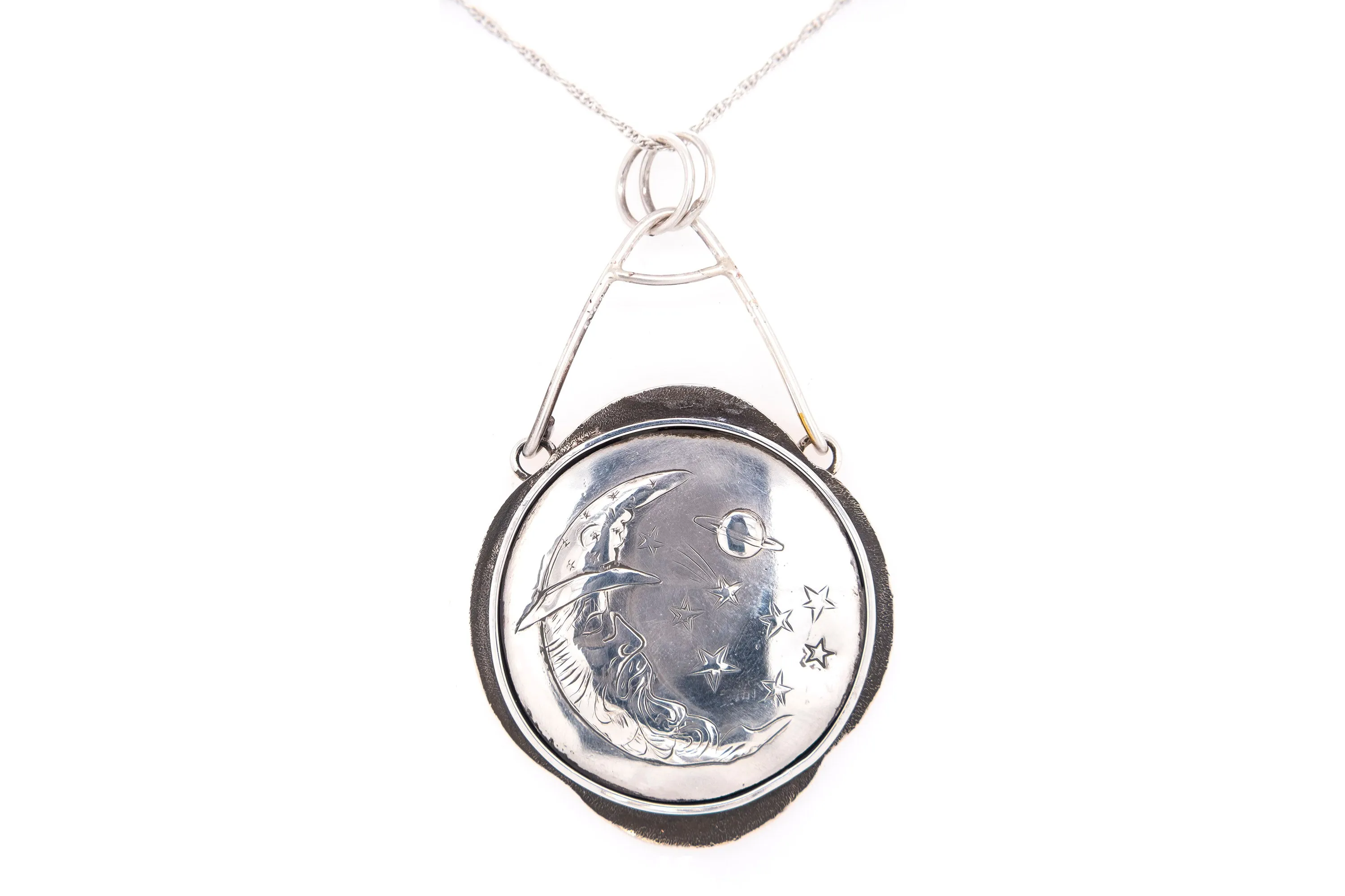 Silver Celestial Wizard Pendant