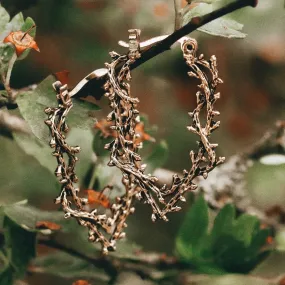 Silvestre Wishbone Thorn Branch Hoop Earrings *Colour Select