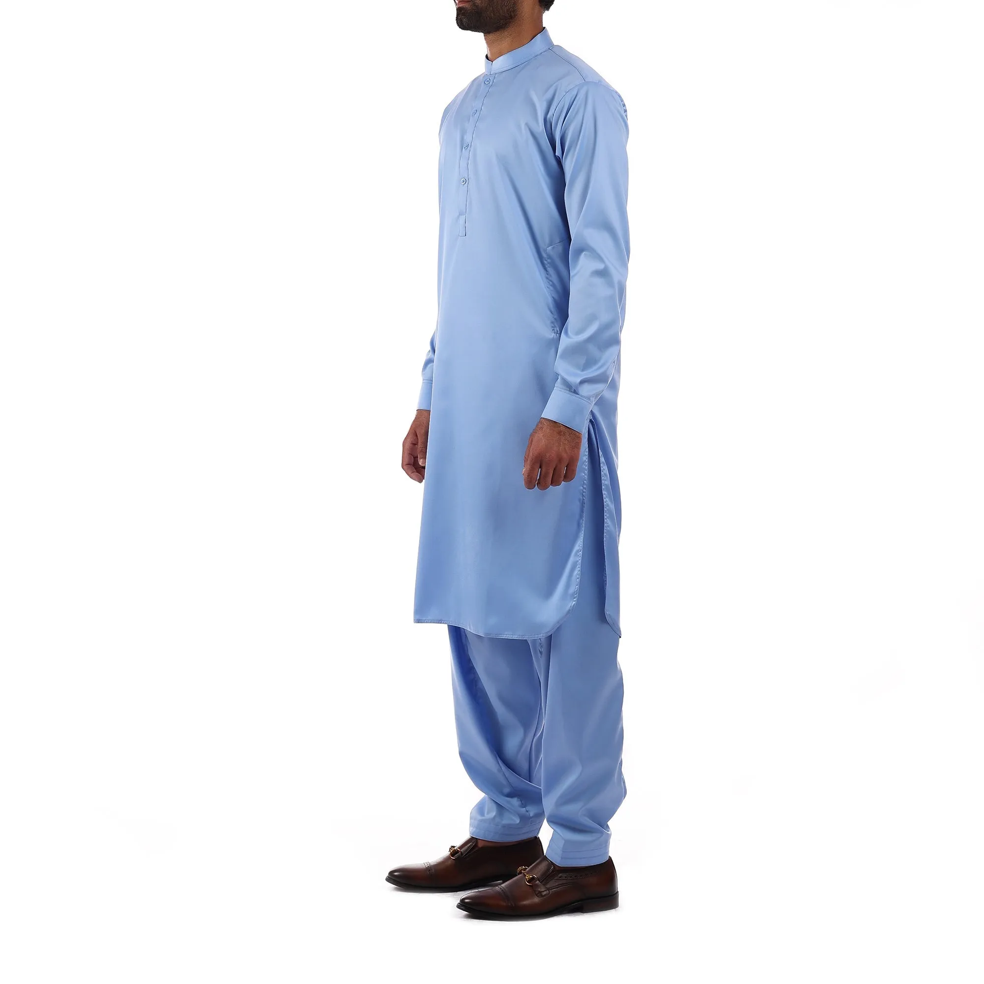 Sky Blue Shalwar Qameez