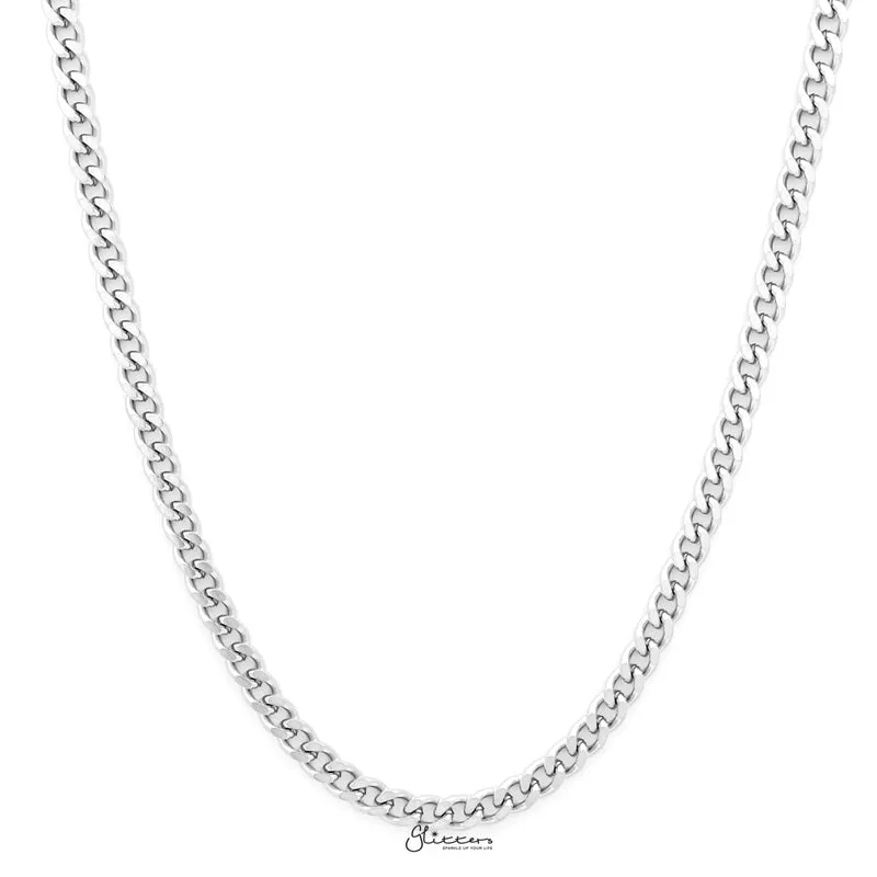 Stainless Steel Curb Chain Men's Necklaces - 4.5mm width | 61cm length