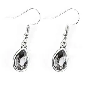 Storm of the Century Silver Gem Drop Earrings