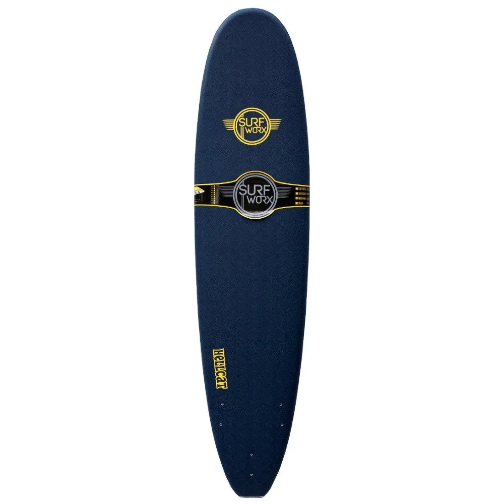 Surfworx Hellcat Mini Mal 8ft 0 Soft Surfboard - Mid Blue