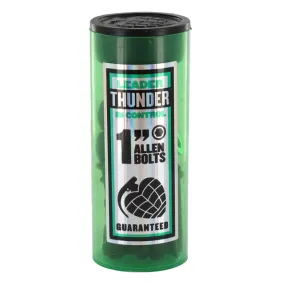 Thunder - Bolts Allen Black/Green - 1” Allen