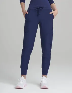 Womens 12-Pocket Scrub Jogger Pants